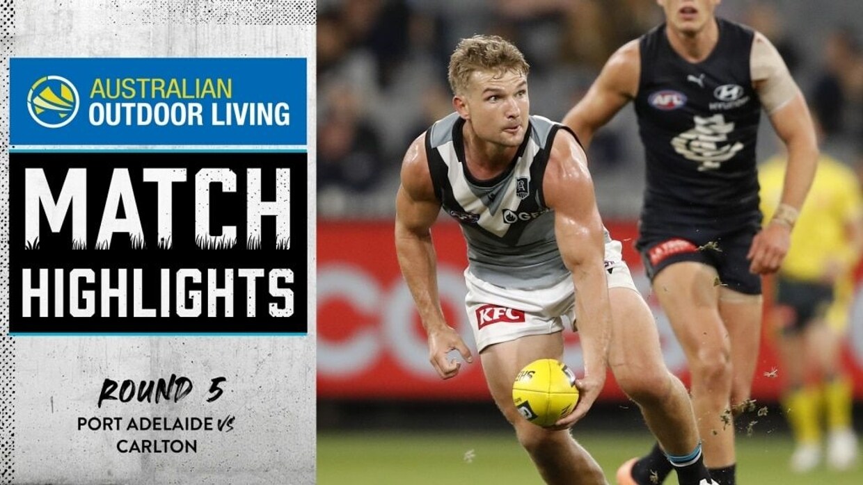 wallpapers Carlton Vs Port Adelaide 2021 Score highlights port adelaide v carlton ptv