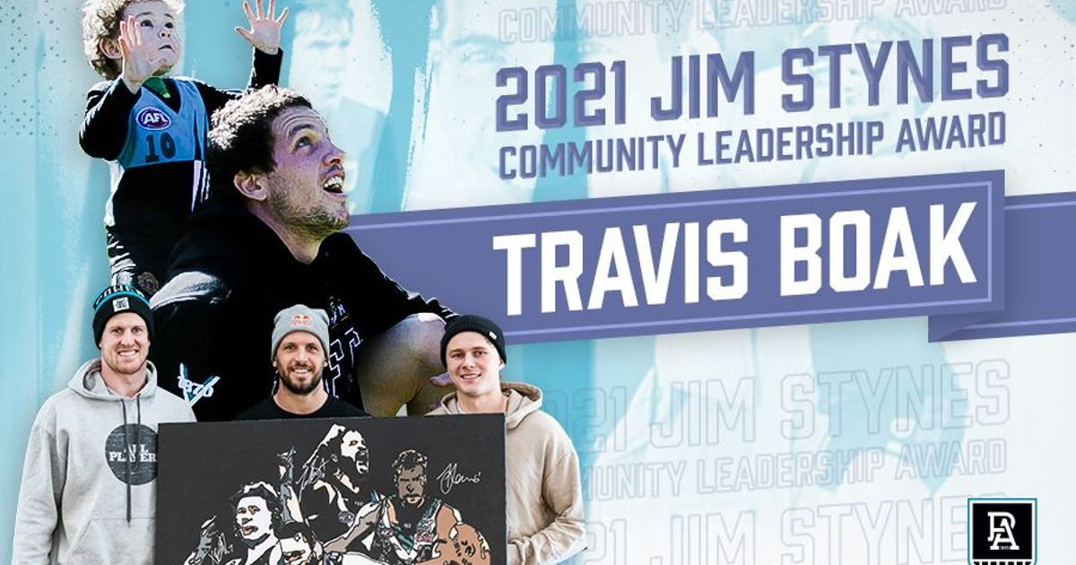 Boak awarded the Jim Stynes Community Leadership Award Boak awarded the Jim Stynes Community Leadership Award