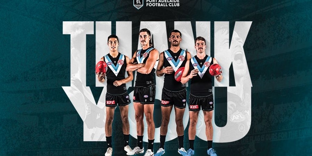 Port Adelaide farewells quartet - Vimarsana News