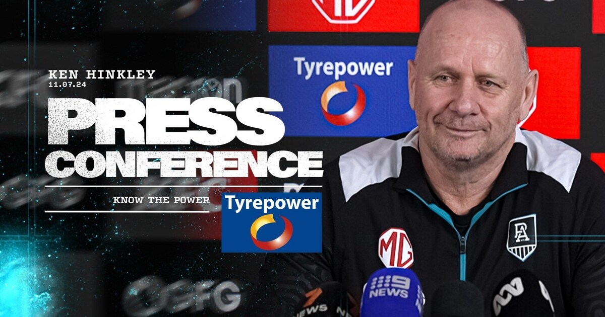 Ken Hinkley press conference 11 July PTV