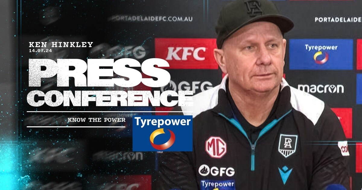 Ken Hinkley press conference 14 July PTV