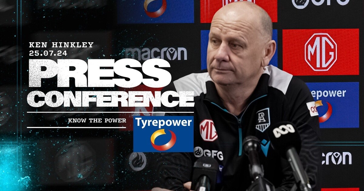 Ken Hinkley press conference 25 July PTV