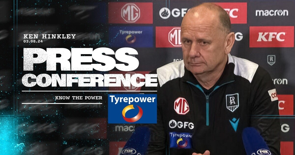 Ken Hinkley press conference 3 August PTV