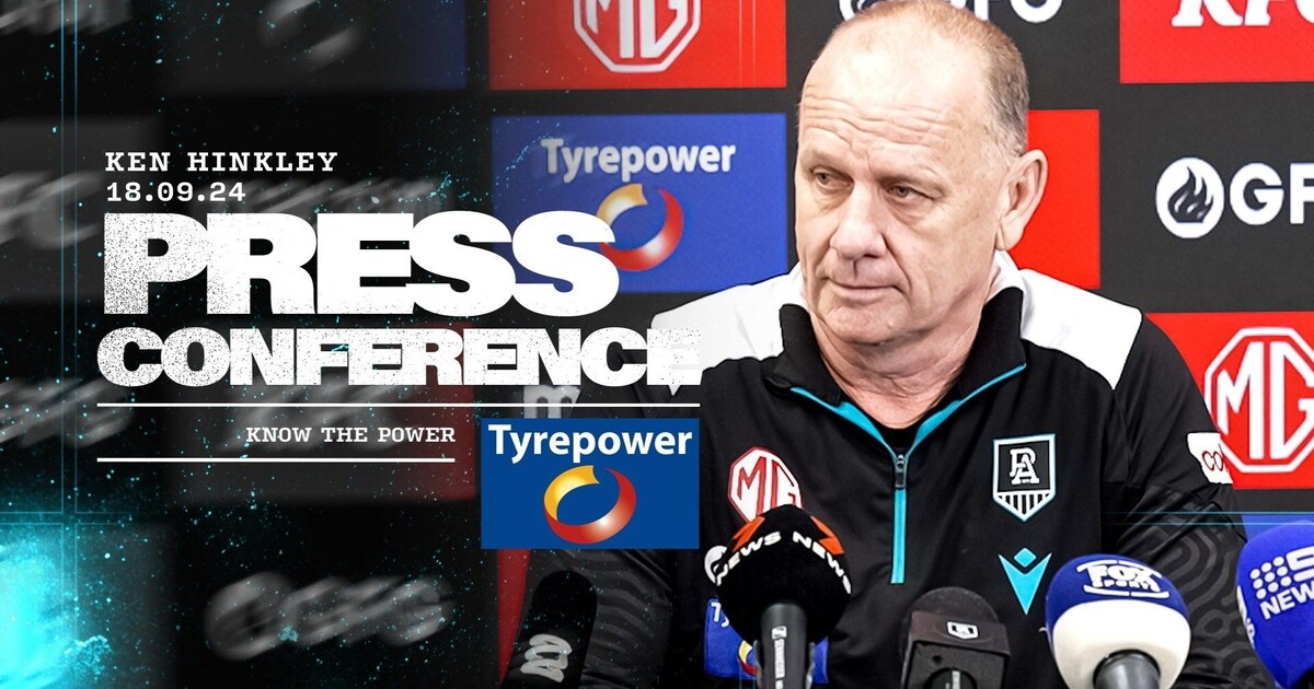 Ken Hinkley press conference 18 September PTV